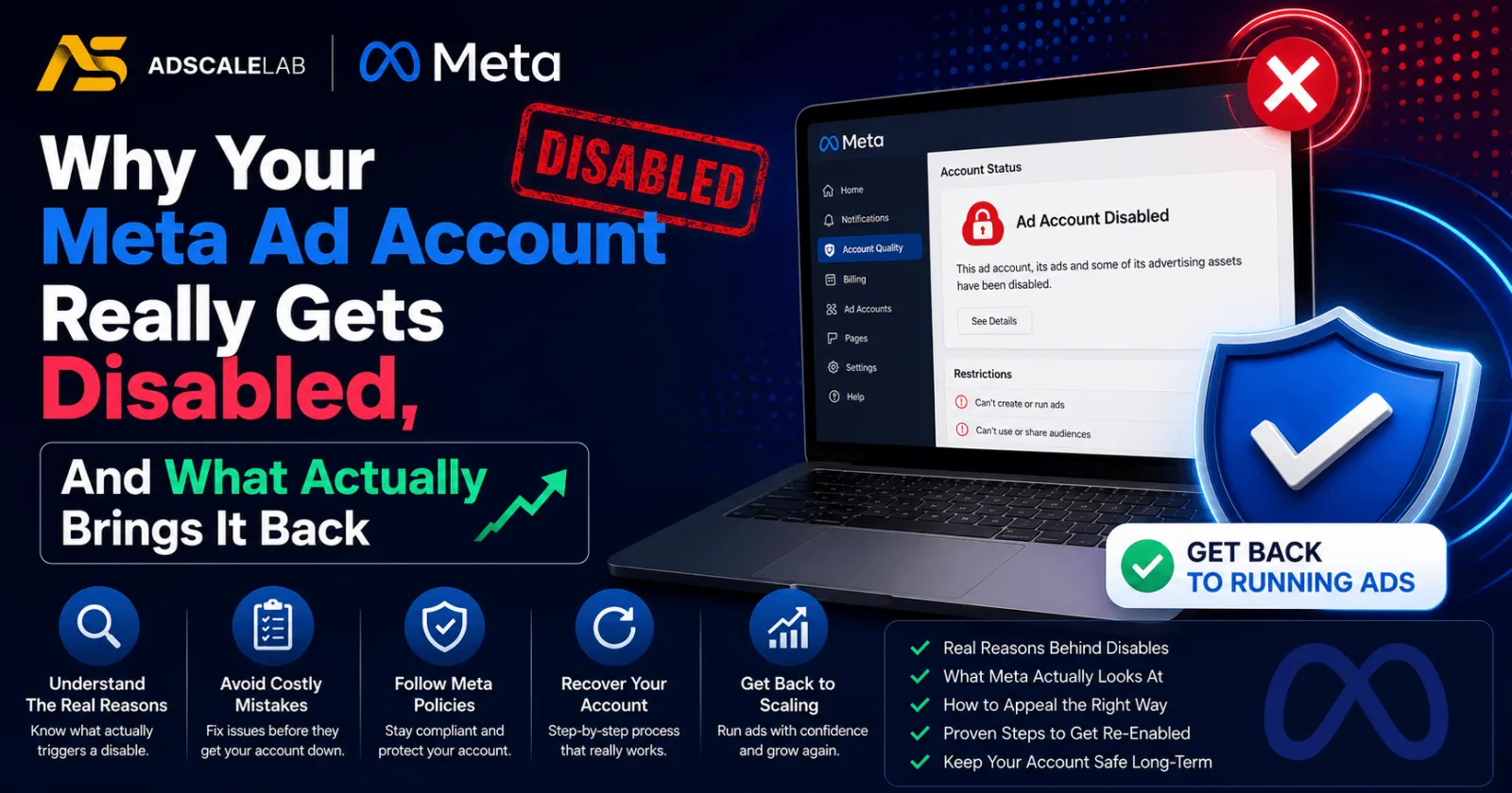 Why Your Meta Ad Account Really Gets Disabled, And What Actually Brings It Back