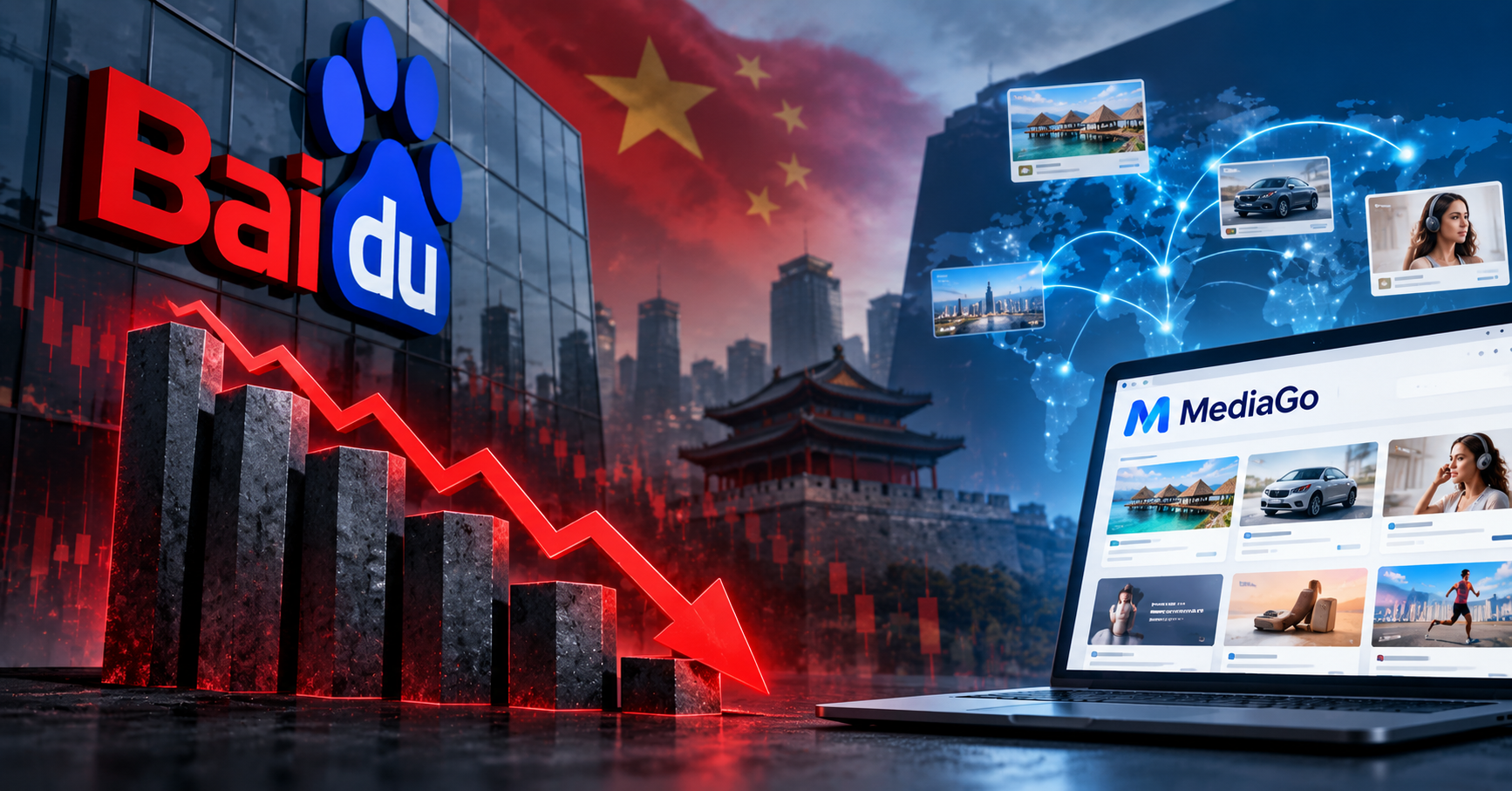 Baidu Advertising Fell 19% and Why MediaGo Matters More