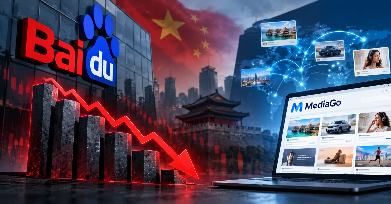 Baidu Advertising Fell 19% and Why MediaGo Matters More