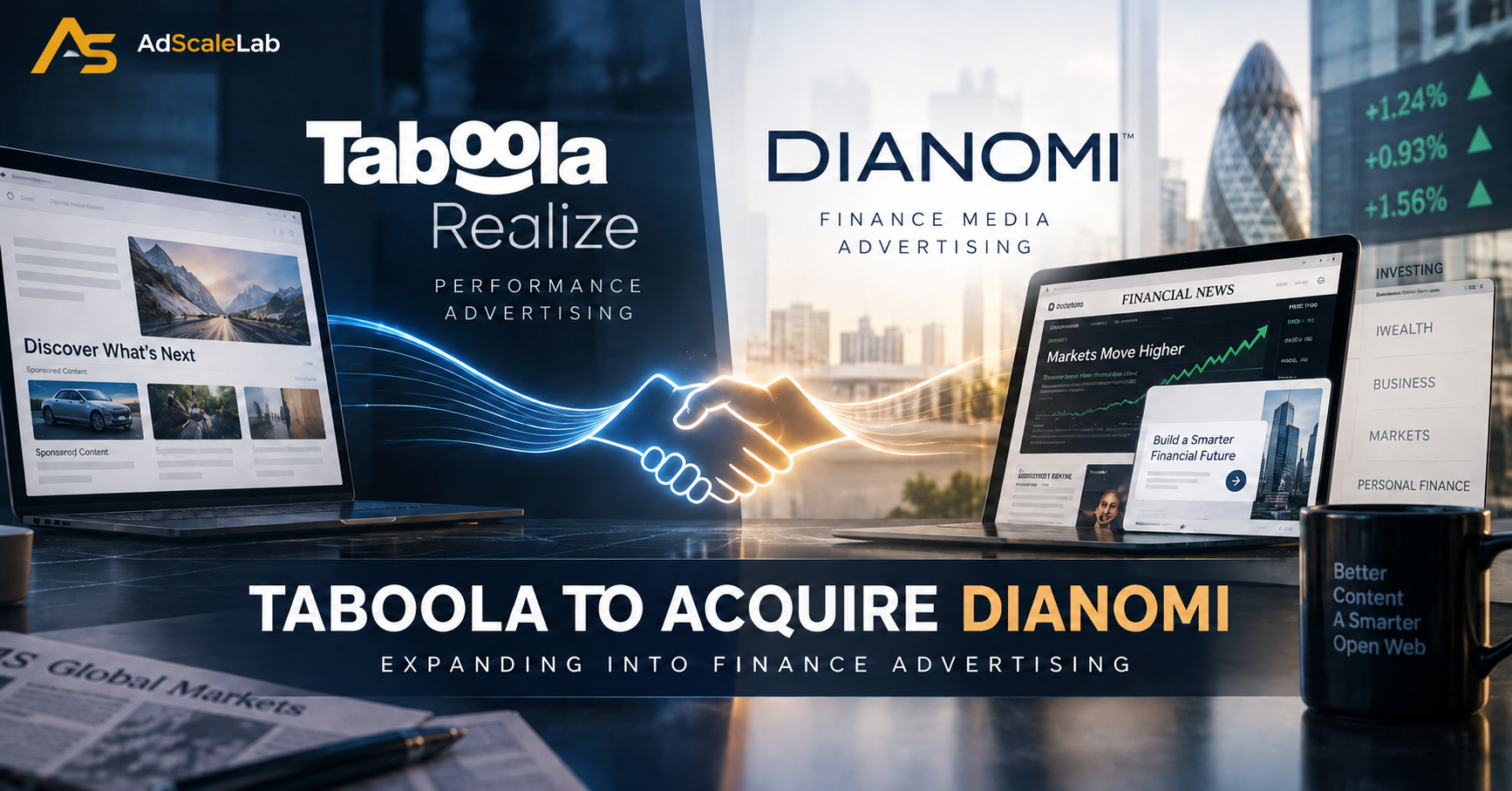Taboola Dianomi Acquisition Finance Advertising Expansion