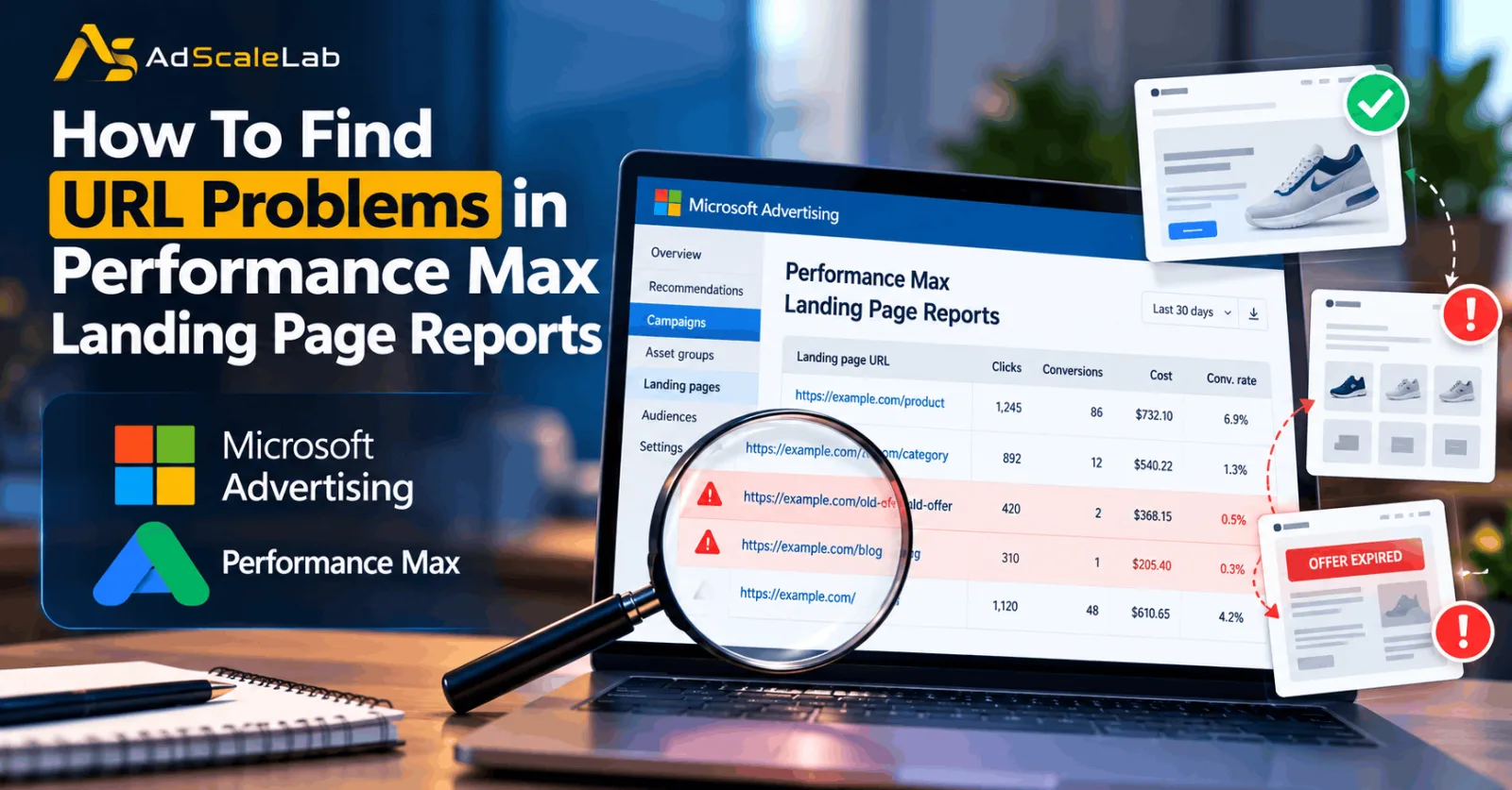 How To Find URL Problems in Performance Max Landing Page Reports