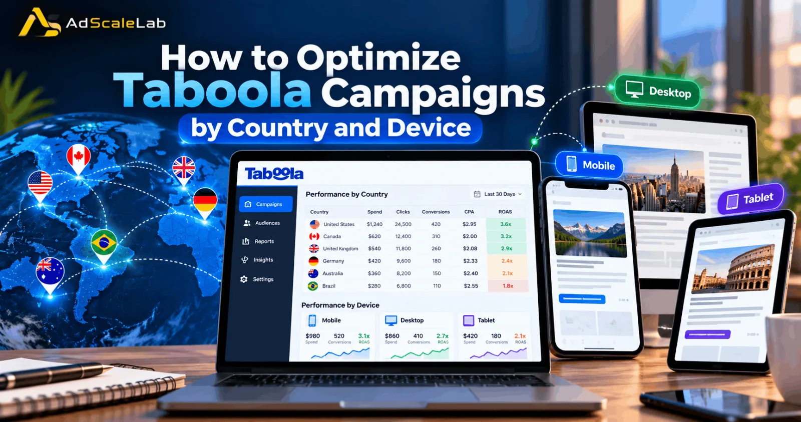 How To Optimize Taboola Campaigns By Country And Device